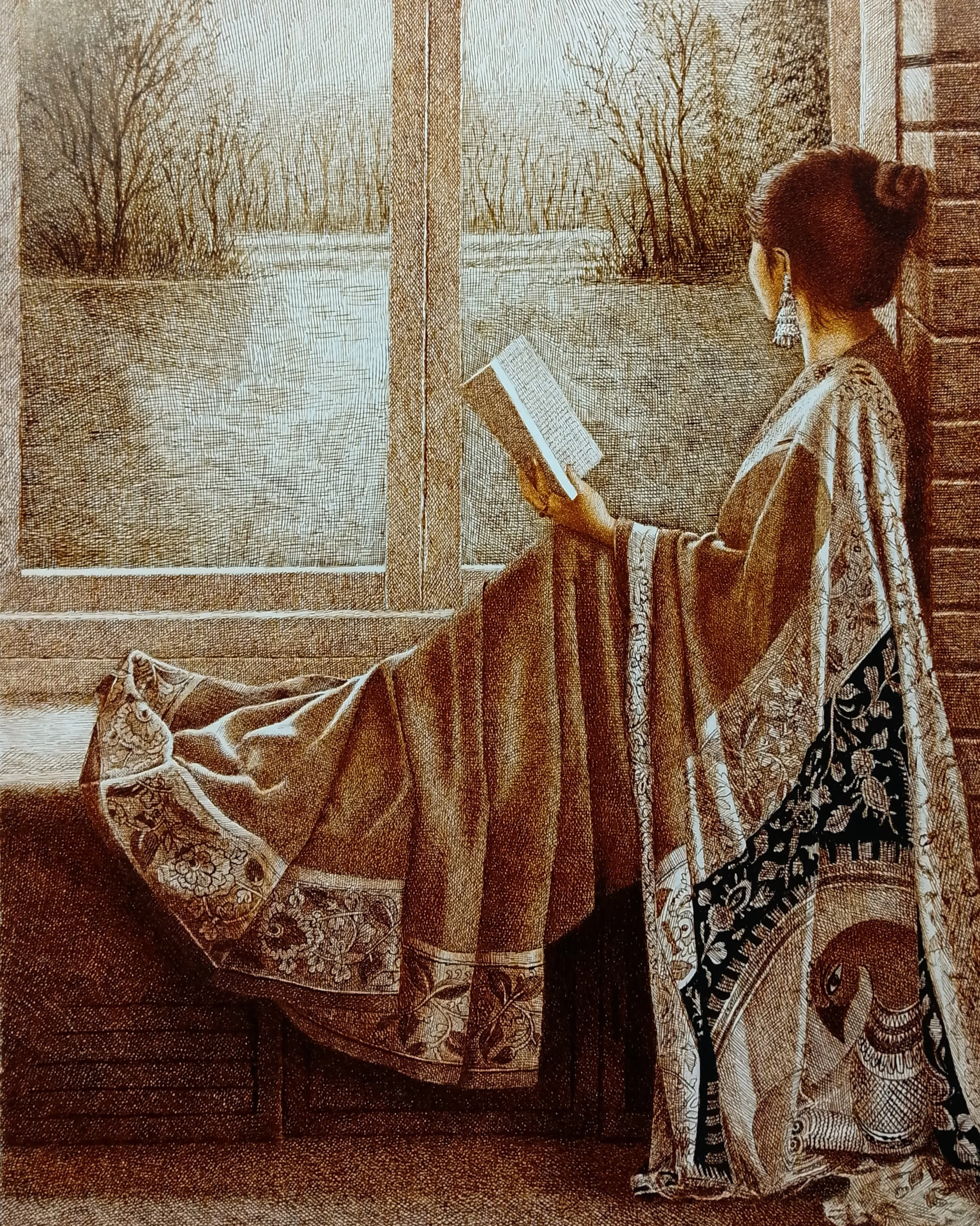 Master piece pen and ink artwork by Asif Ghayaz